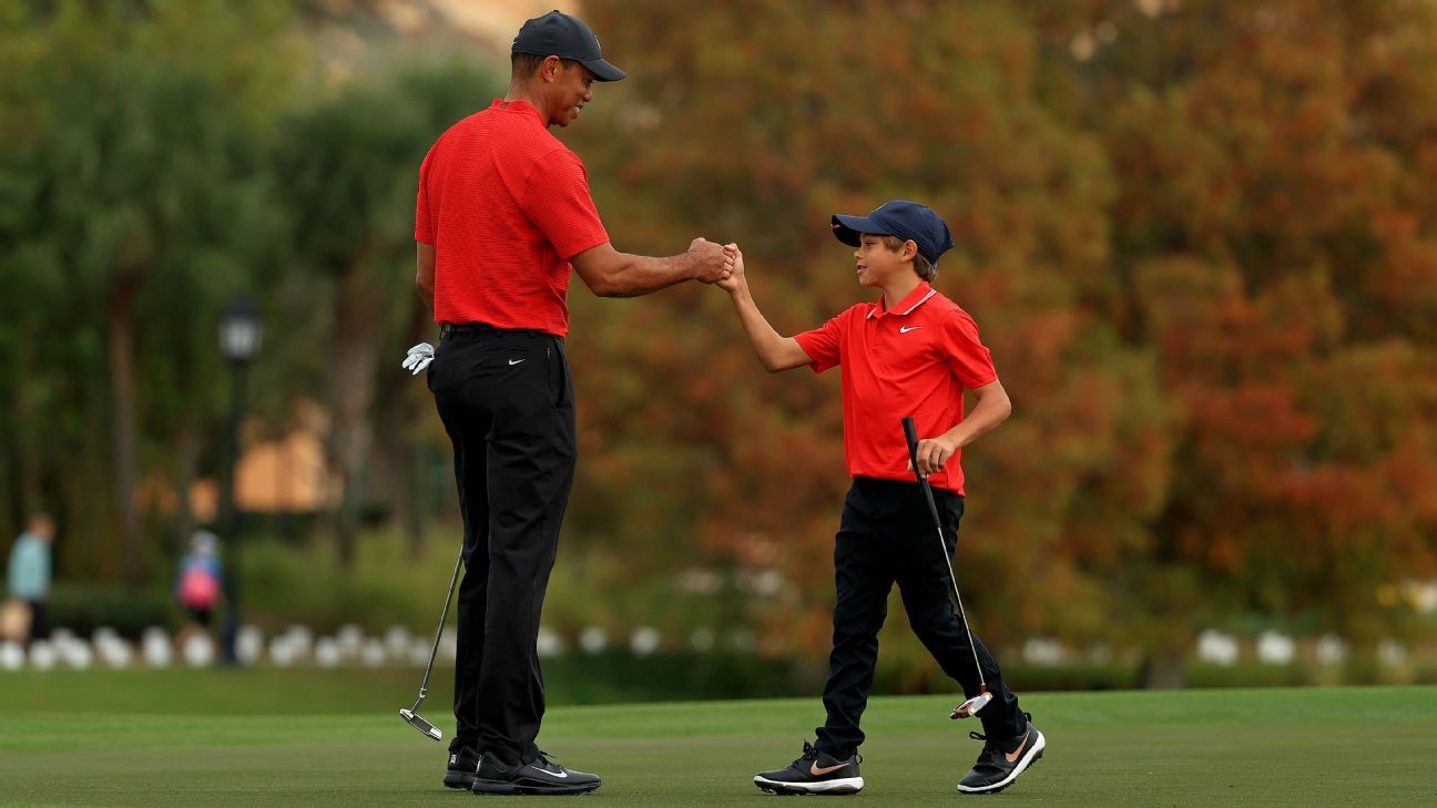 Con trai Tiger Woods được kì vọng sẽ nối nghiệp cha